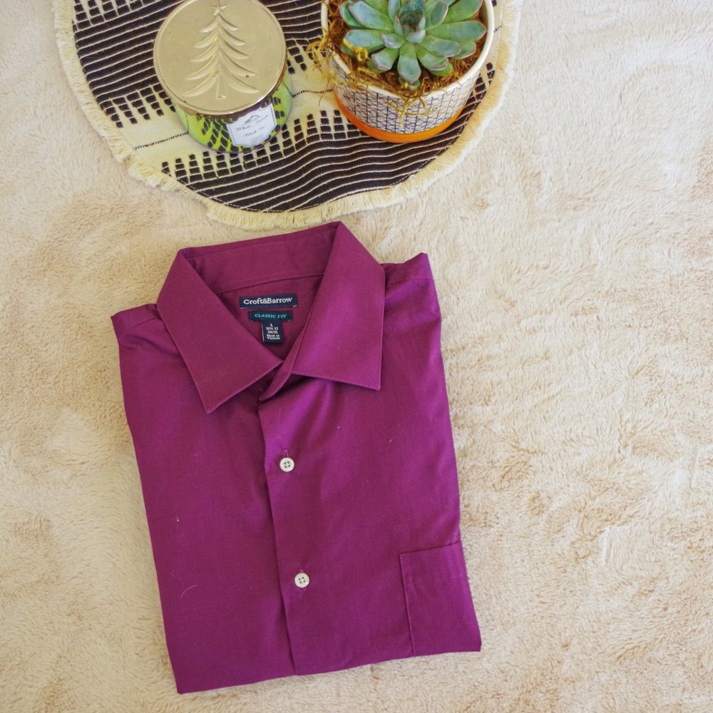 2/$40 Croft & Barrow Classic Fit Dress Shirt
